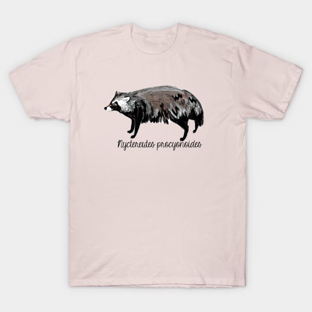 Racoon dog #2 T-Shirt by belettelepink